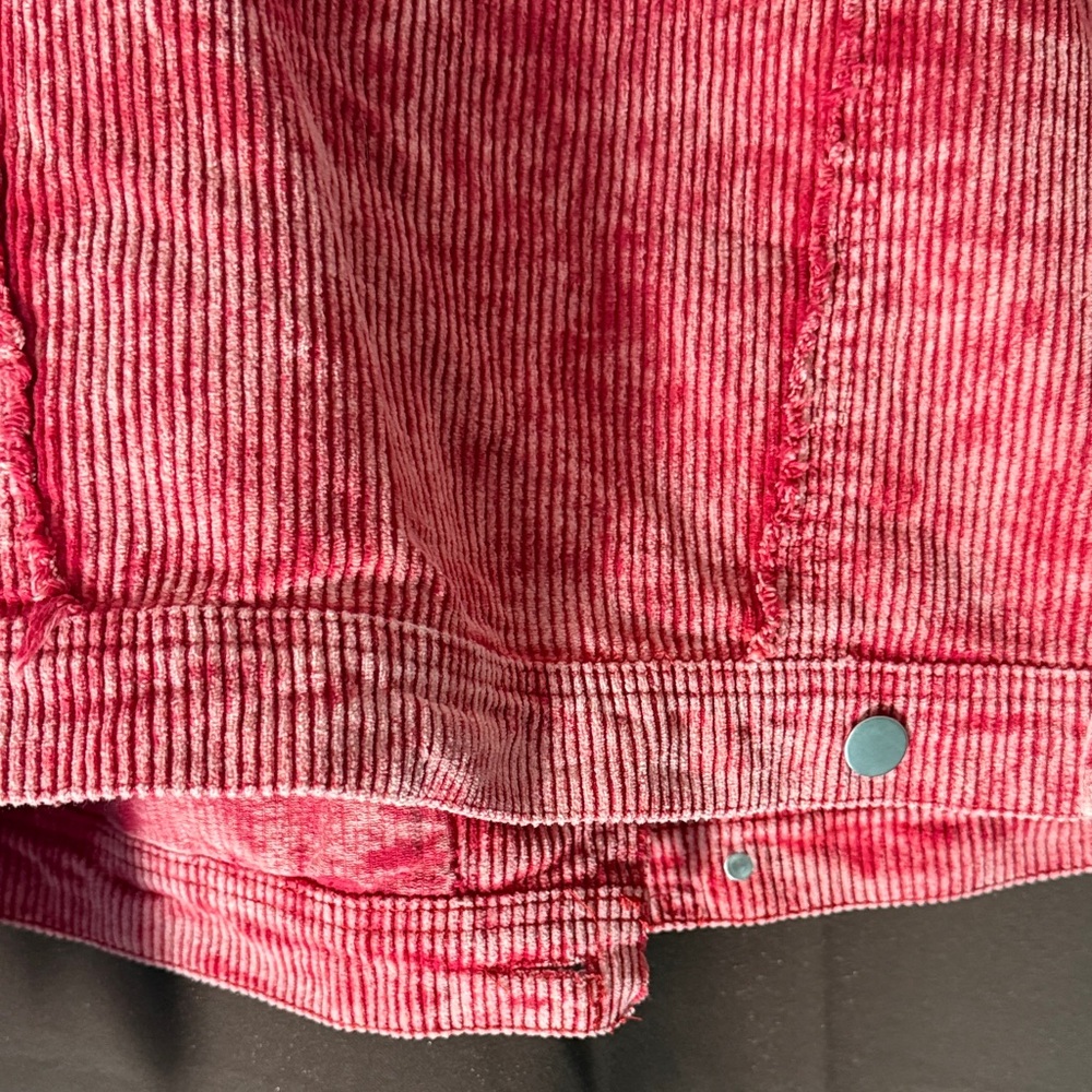 POL Vibrant Red Corduroy Jacket - Picture 7 of 7